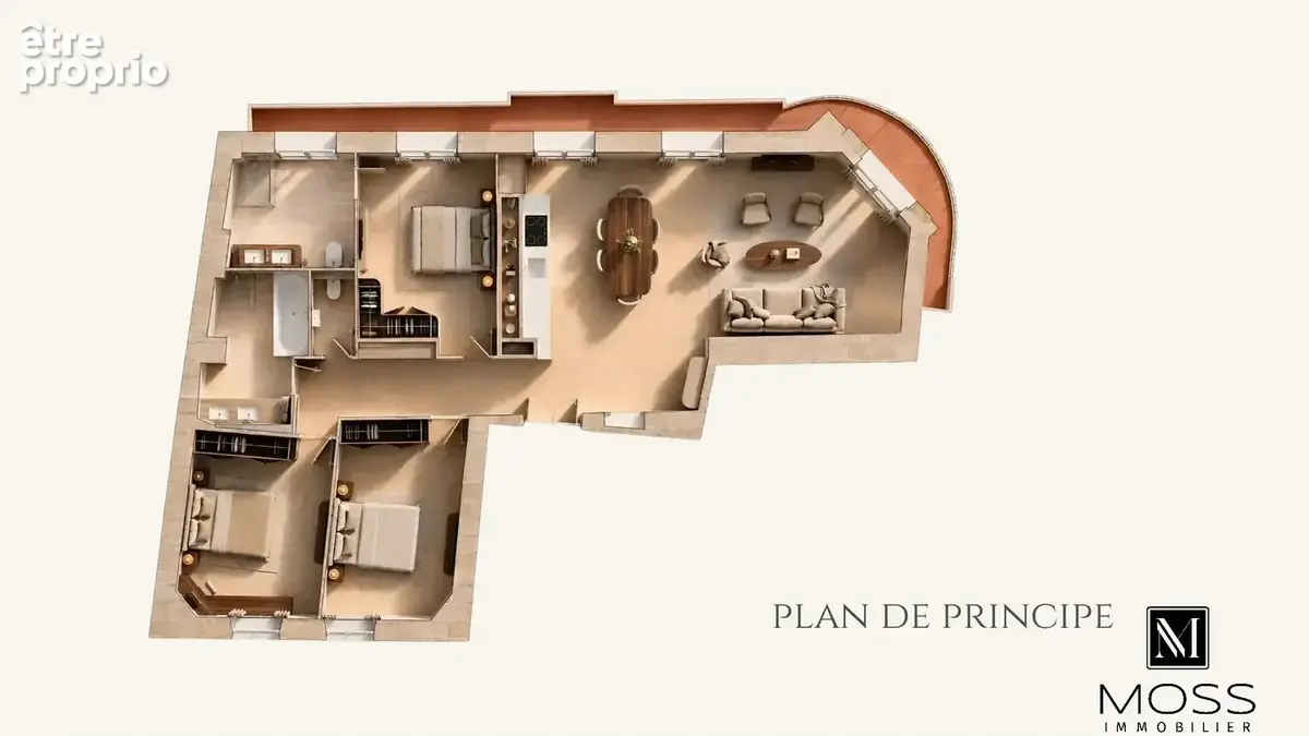 4 pièces rénové de 111,9 m² avec balcon – Quartier des Musiciens - photo 1