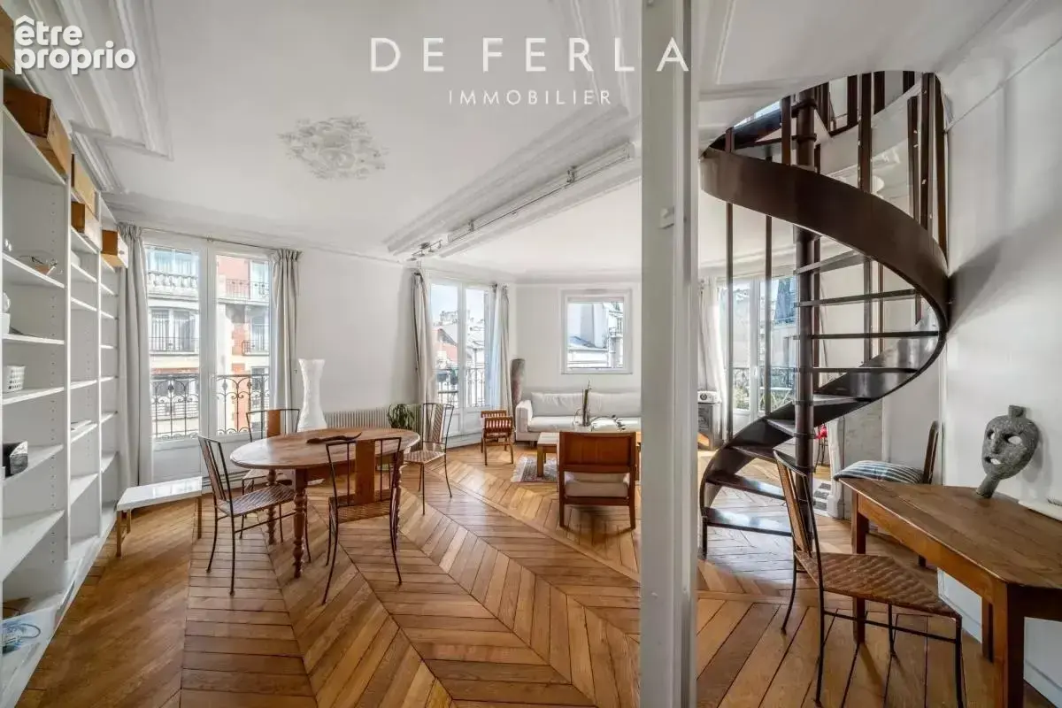 Duplex 4 pièces – Rue d'Alésia, Paris 14e – Balcon 10,79 m² – Sans vis-à-vis - photo 5