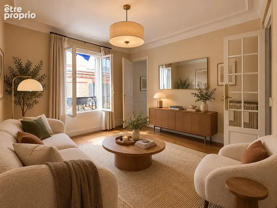 Paris 15e - seul au dernier étage: 80 m² de charme à réinventer - photo 3
