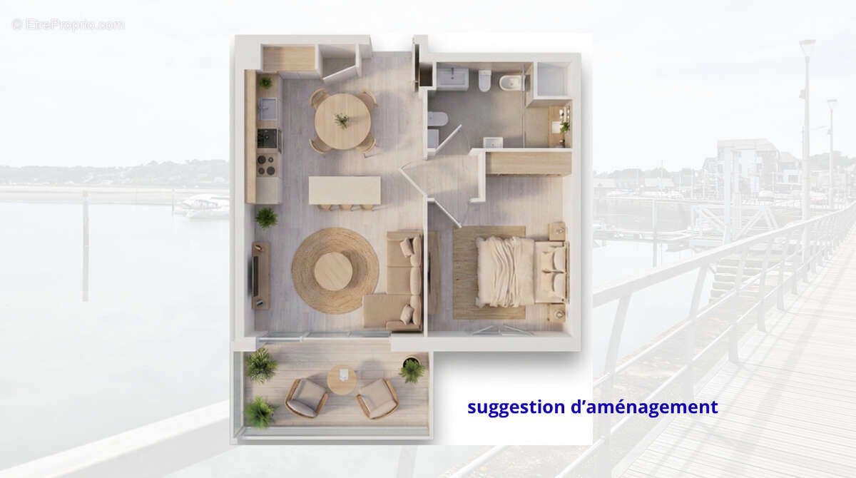 Vente appartement T2 avec vue mer et balcon de 8 m², Perros-Guirec (22700) - photo 3