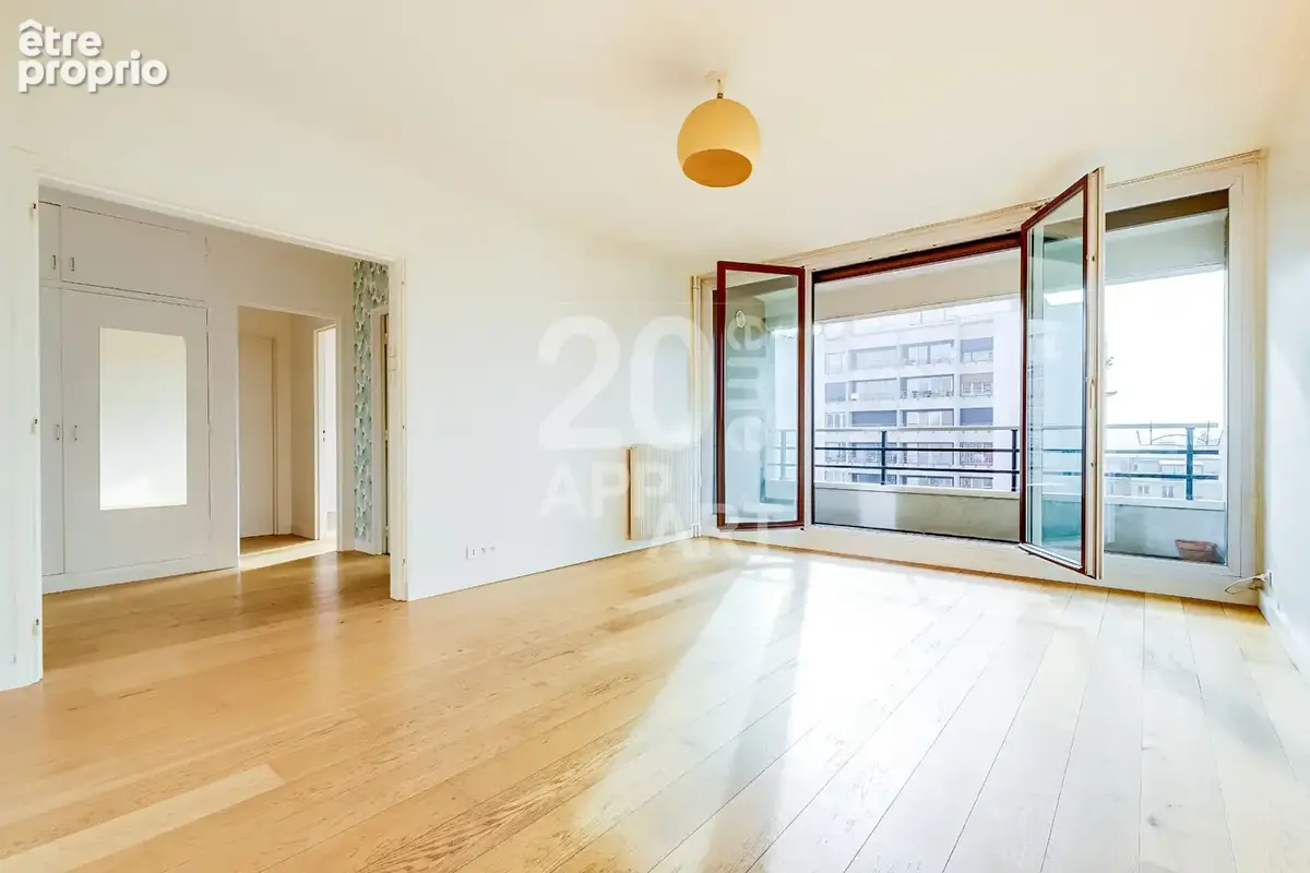 Paris 20 - menilmontant / gambetta - grand 2 pieces, balcon, cave, parking - photo 1