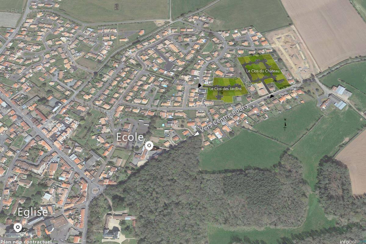 Terrain à L&#039;AIGUILLON-SUR-VIE