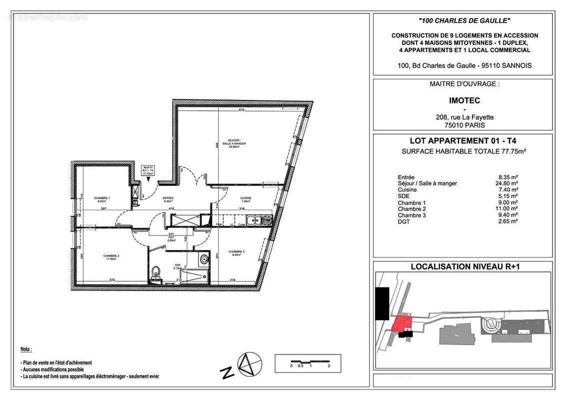 Appartement à SANNOIS