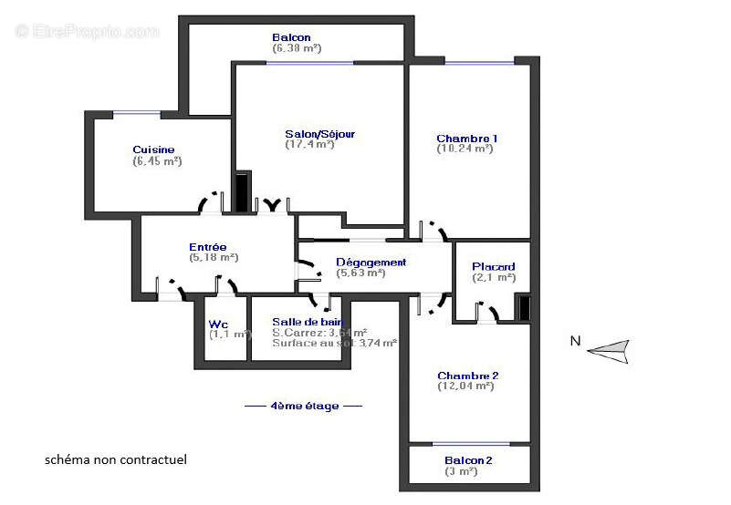 Appartement à SAINT-MAUR-DES-FOSSES