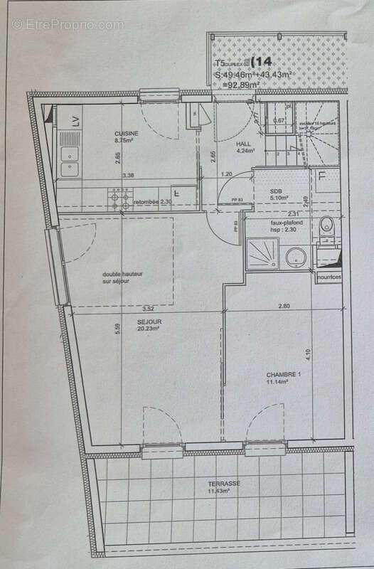 Achat Appartement T5 Duplex 93m² GRENOBLE - JEAN PERROT EN RETRAIT - 4 Chambres, Terrasse Vue Belledonne, Calme & Garage - photo 2