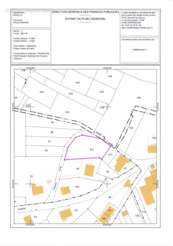 Terrain à WALSCHBRONN