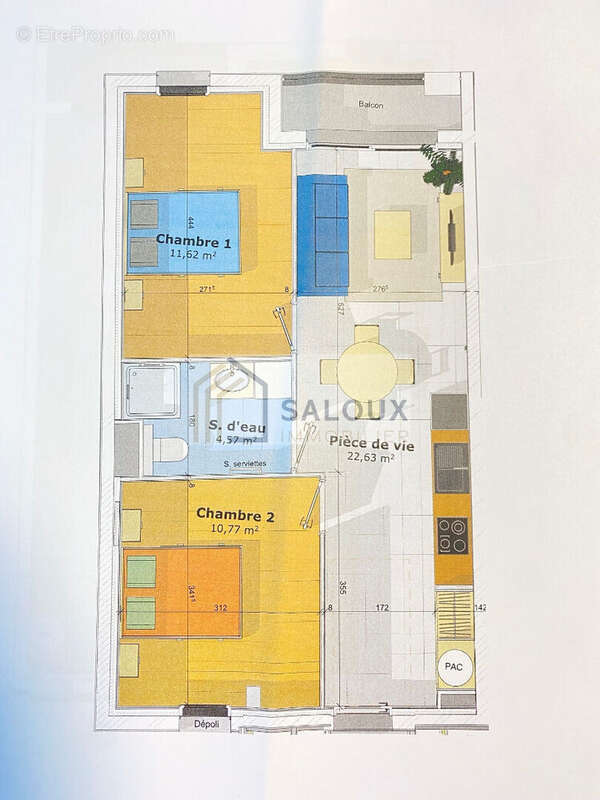 Muzillac centre - Appartement T3 de 49.59 m2 - photo 6