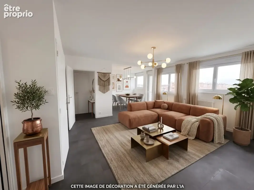 T4 rénové de 68 m2 avec vue dégagée   Secteur Gratte-Ciel, Villeurbanne - photo 2
