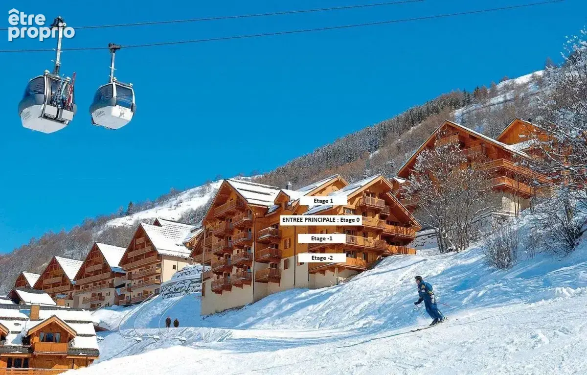Charbonnières, Valloire — 31 m² rénové, balcon vue montagnes, à 50m des pistes - photo 4
