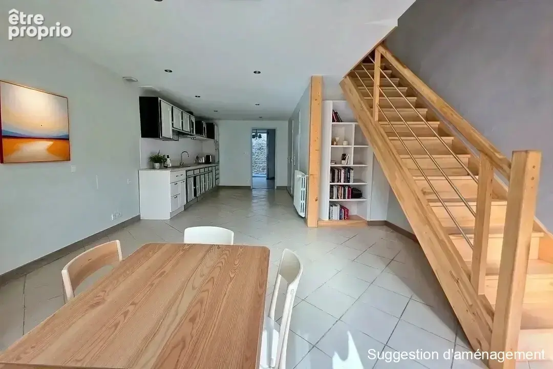 Maison de village en pierre   86 m2   Impasse au calme, cour et terrasse - photo 5