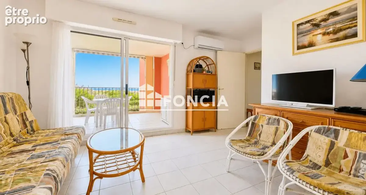 Rochelongue - Appartement 2 pièces avec superbe vue mer  - Parking privé - photo 3