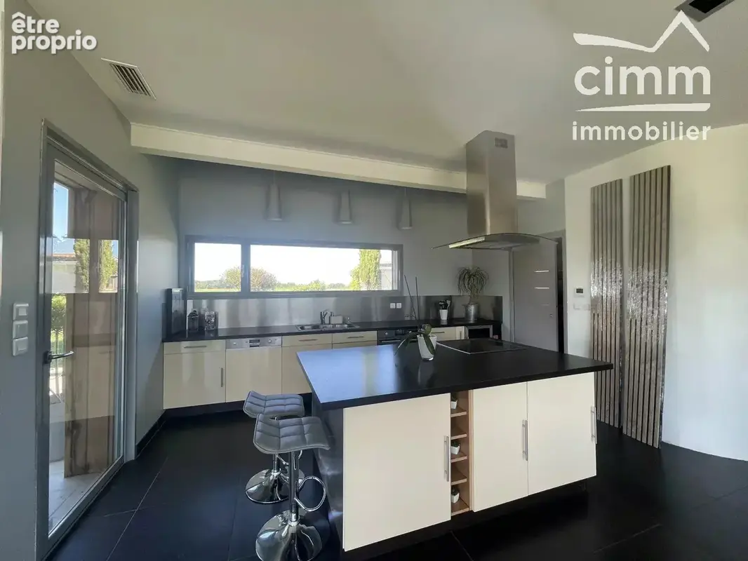POUCHARRAMET —Villa d'architecte – 160 m² – Piscine – Parc de 3 500 m² – Vue campagne, lac et Pyrénées - photo 6