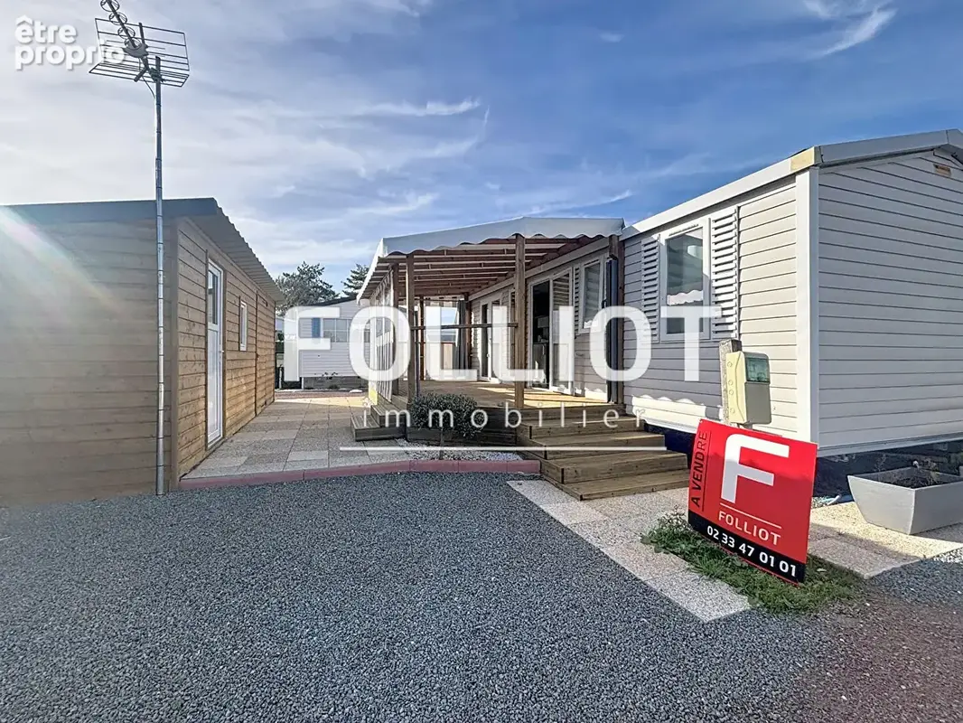 A vendre 50590 montmartin sur mer plage ! terrain + mobil home de 30.50 m2 - photo 12