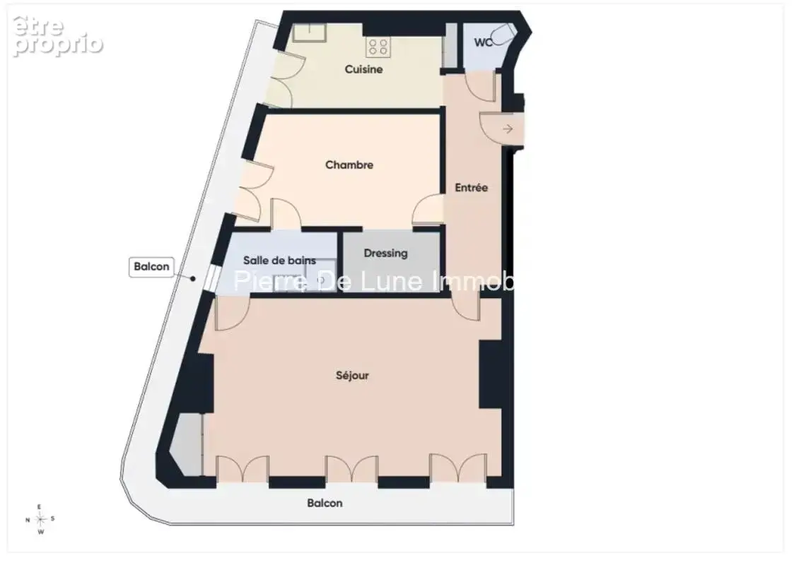NUE-PROPRIETE - 2 pièces spacieux, vue exceptionnelle - photo 8