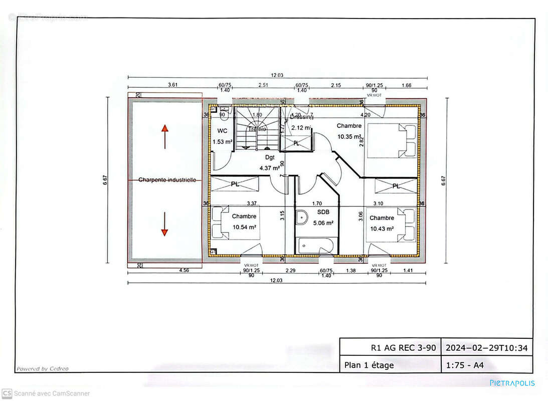 Terrain à MOIDIEU-DETOURBE
