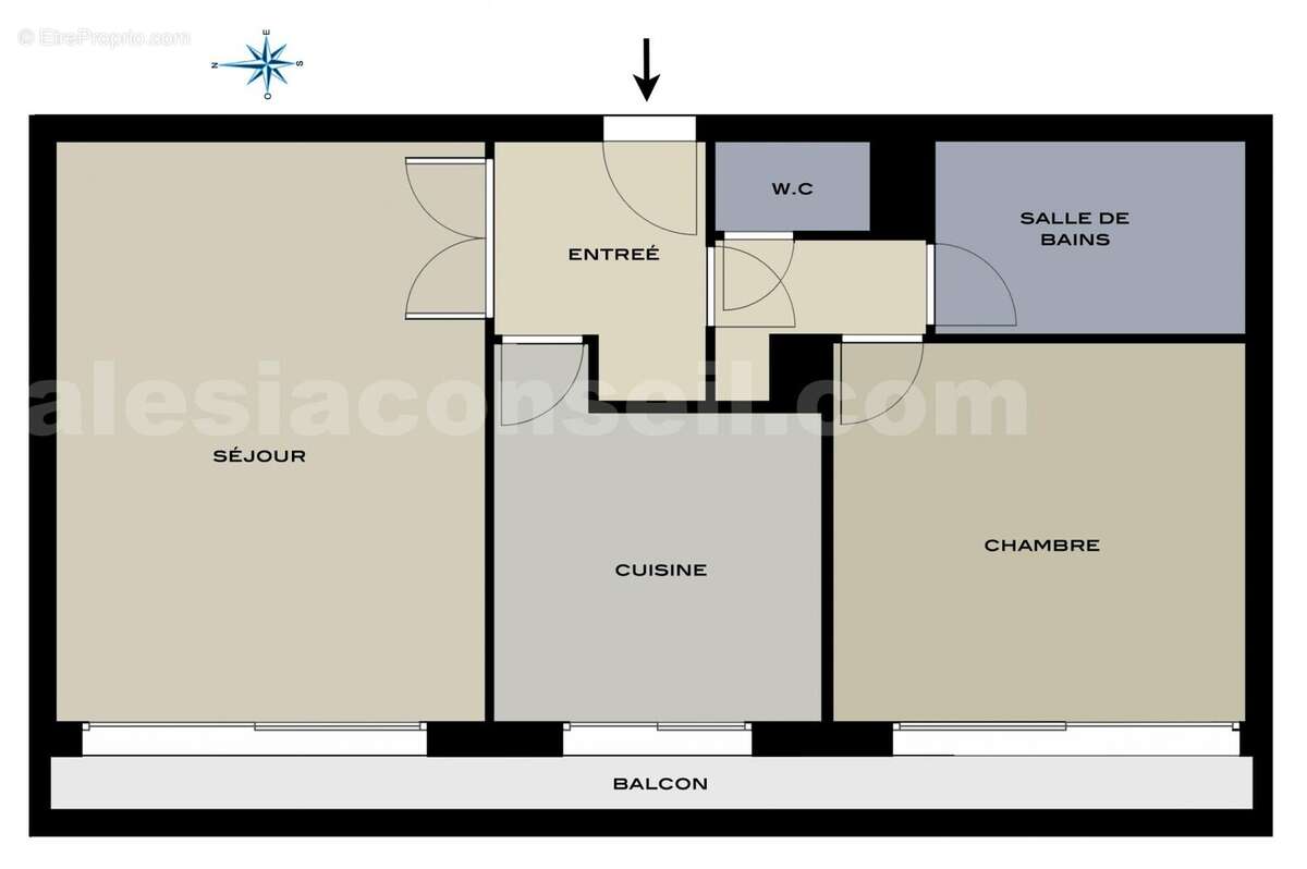 hall61-dubo - Appartement à PARIS-14E