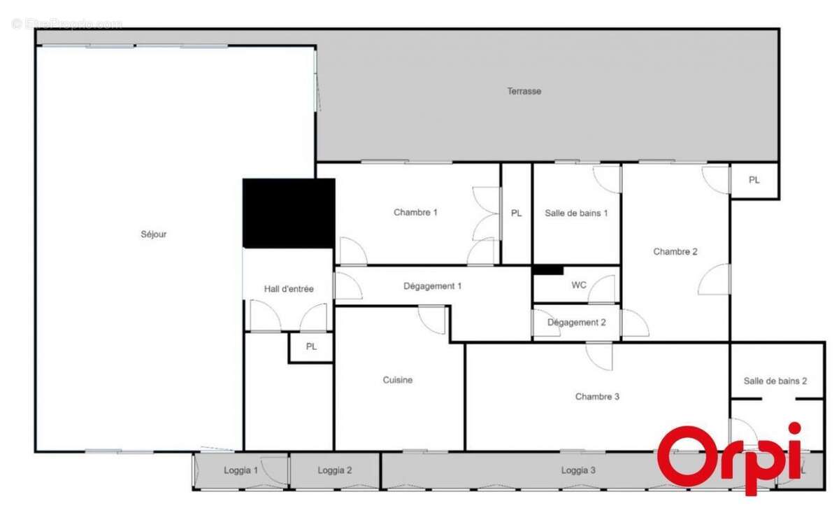 Appartement de type 3/4 -170 m² - Penthouse - Dernier étage Terrasse 45 m² - Parking - photo 28