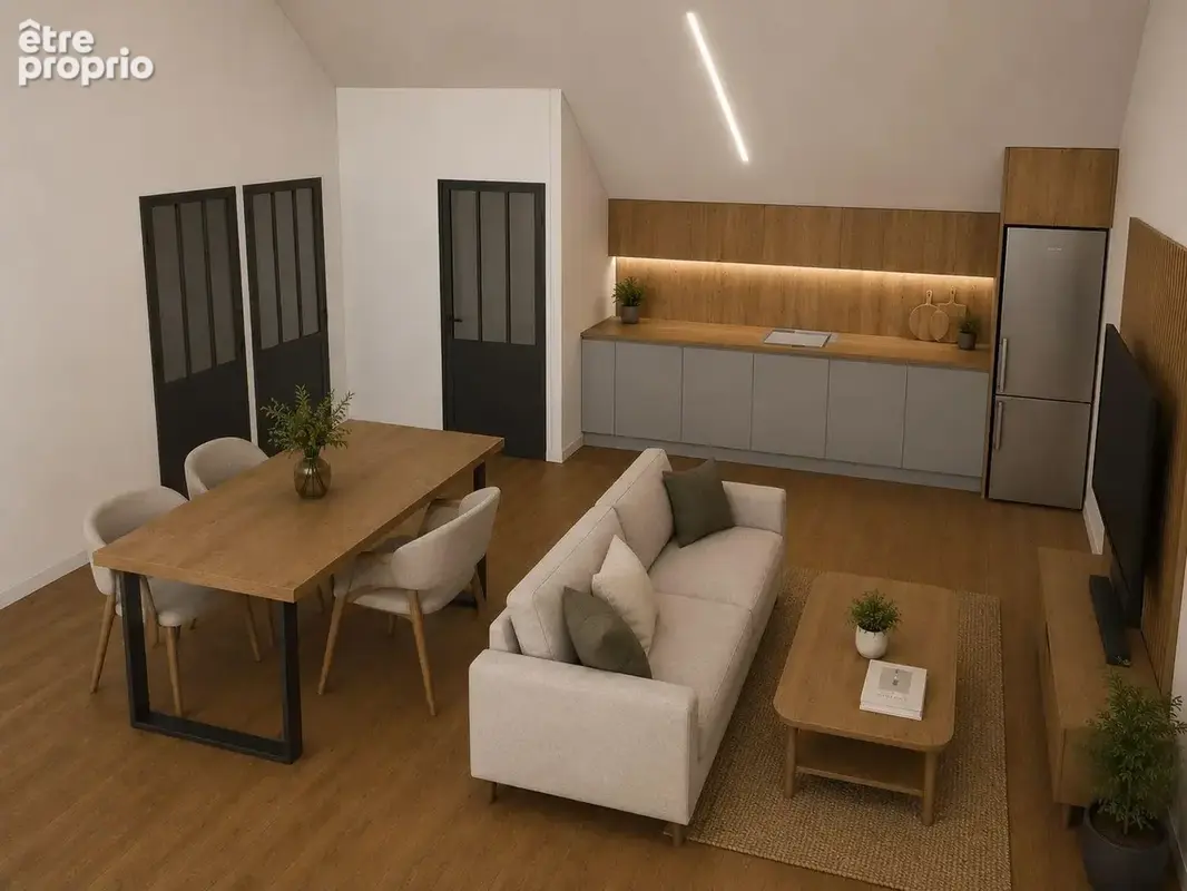 Appartement 55 m2 - parking privatif - à 15 min de metz - photo 2