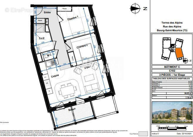 Appartement à BOURG-SAINT-MAURICE