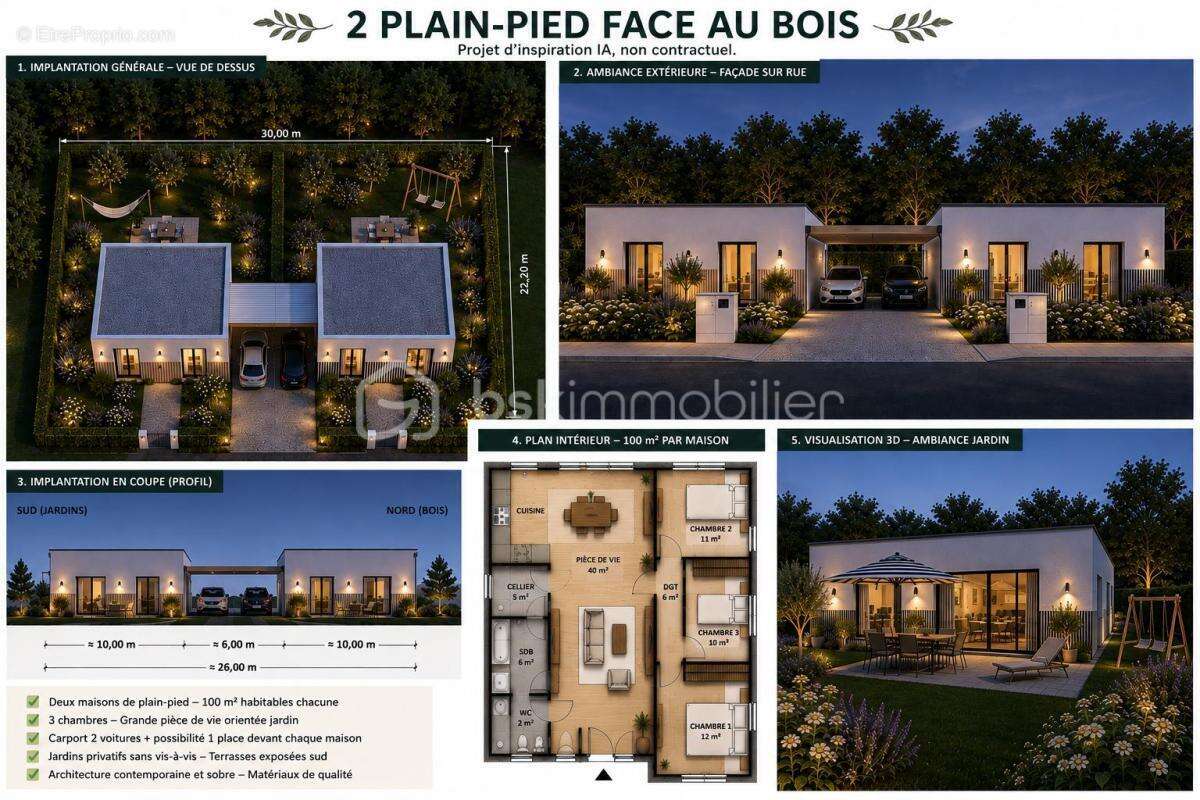 Terrain constructible d’exception, vue  imprenable  sur  bois. construisez la maison de vos rêves ! - photo 3