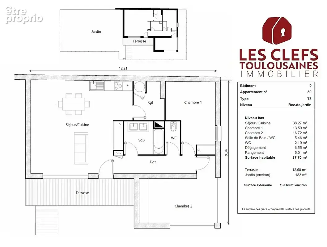 Maison 3 pièces de 88m² + 200m² de jardin + 2 parkings ! MONDONVILLE - photo 10