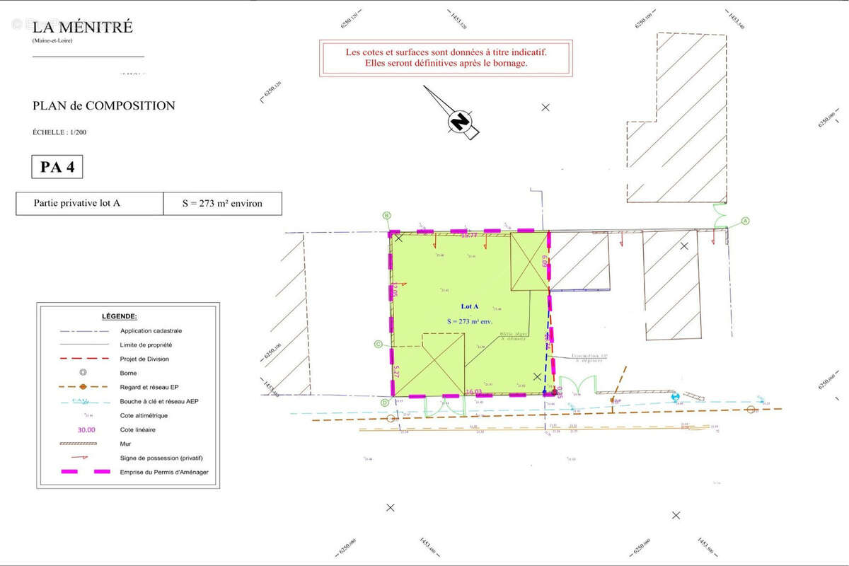 Terrain à LA MENITRE