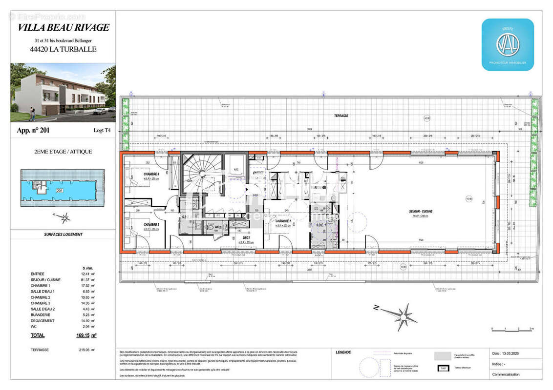 Appartement à LA TURBALLE