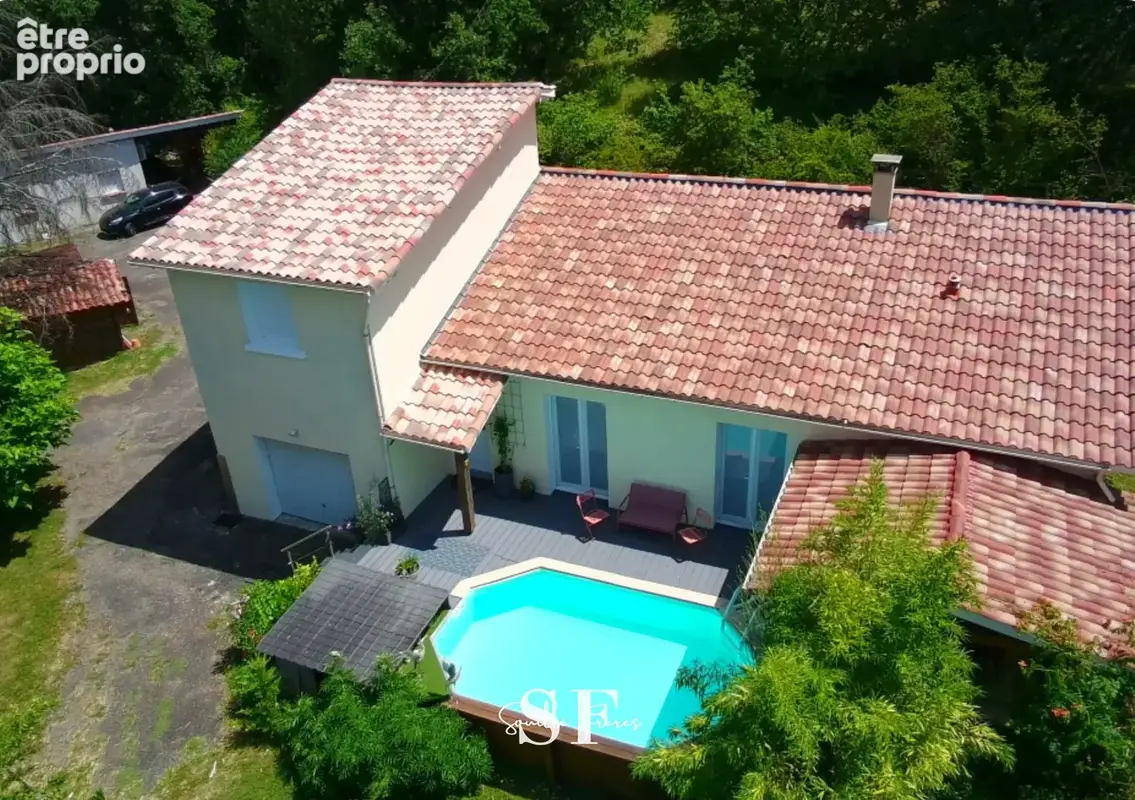 Sur les hauteurs de saint-caprais-de-lerm   maison familiale avec vue - piscine et logement independant - photo 2