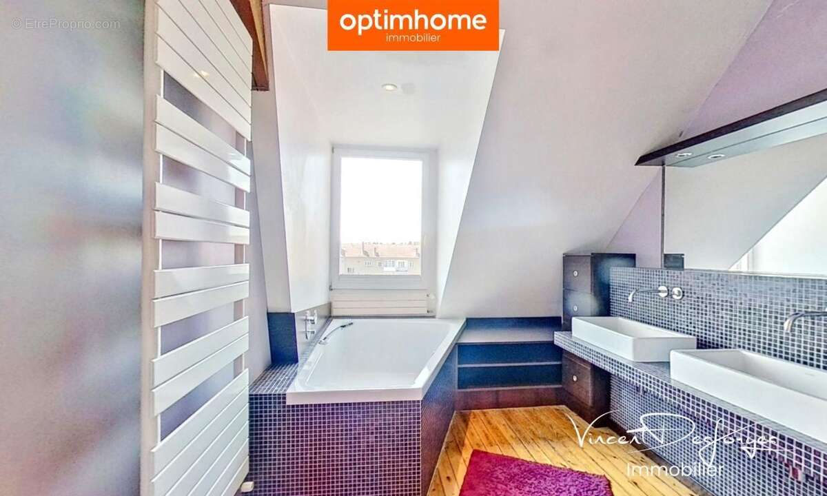 Thionville centre - Lumière, volumes et design – Duplex d’architecte au dernier étage - photo 12
