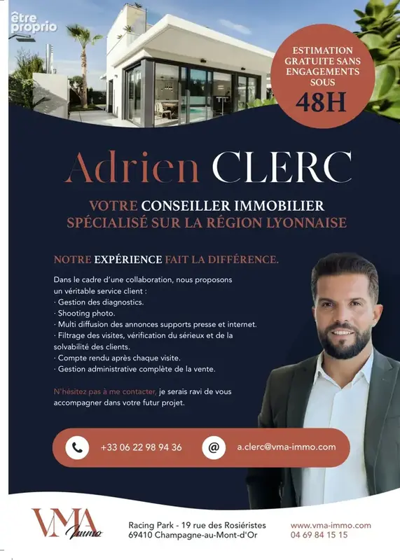 Écully Centre   Appartement de 145 m2 avec terrasse, parc, piscine et tennis - photo 9