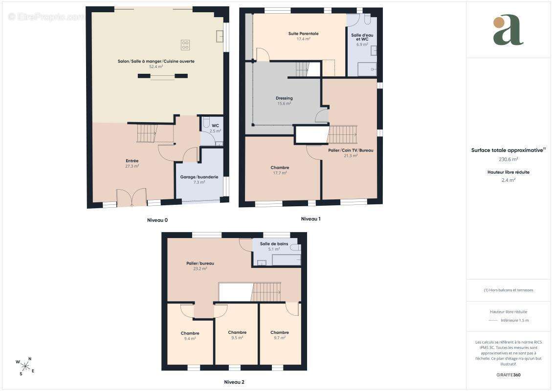 Maison familiale d'architecte de 219M2 en vente à Rezé, rue de l’Aérodrome (44400) - photo 19