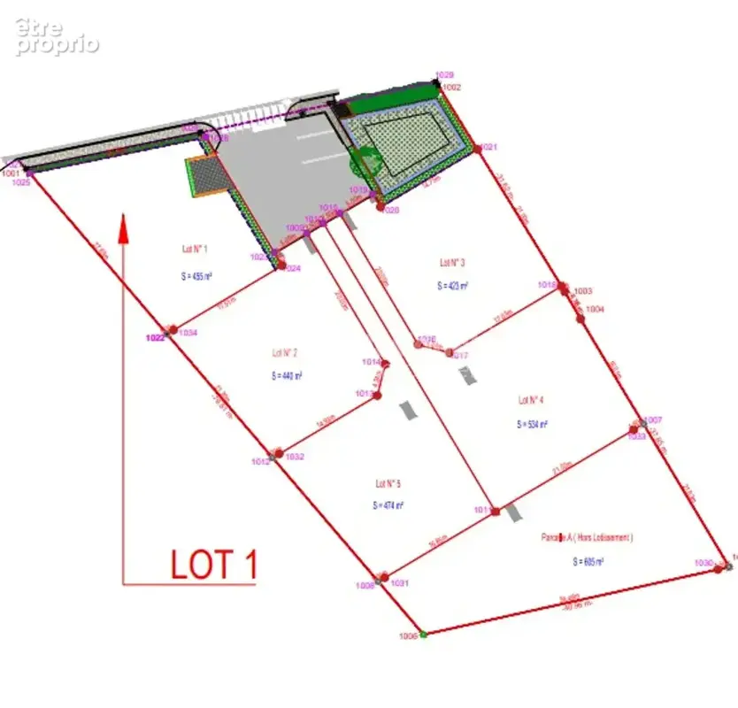 Terrain à bâtir - 455 m2 environ - Viabilisé - photo 3