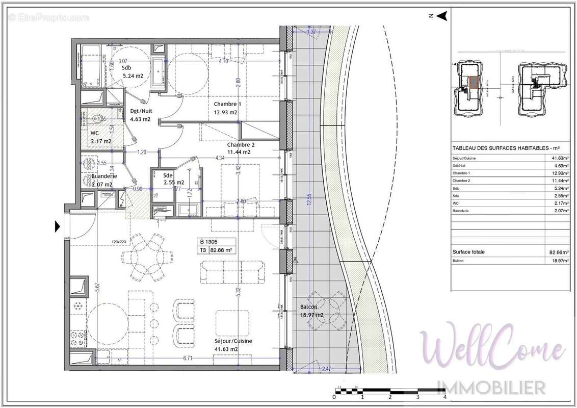 VEFA - Appartement T3 de 82m² en attique côté Sud (Box inclus) à Aix-Les-Bains ! - photo 4