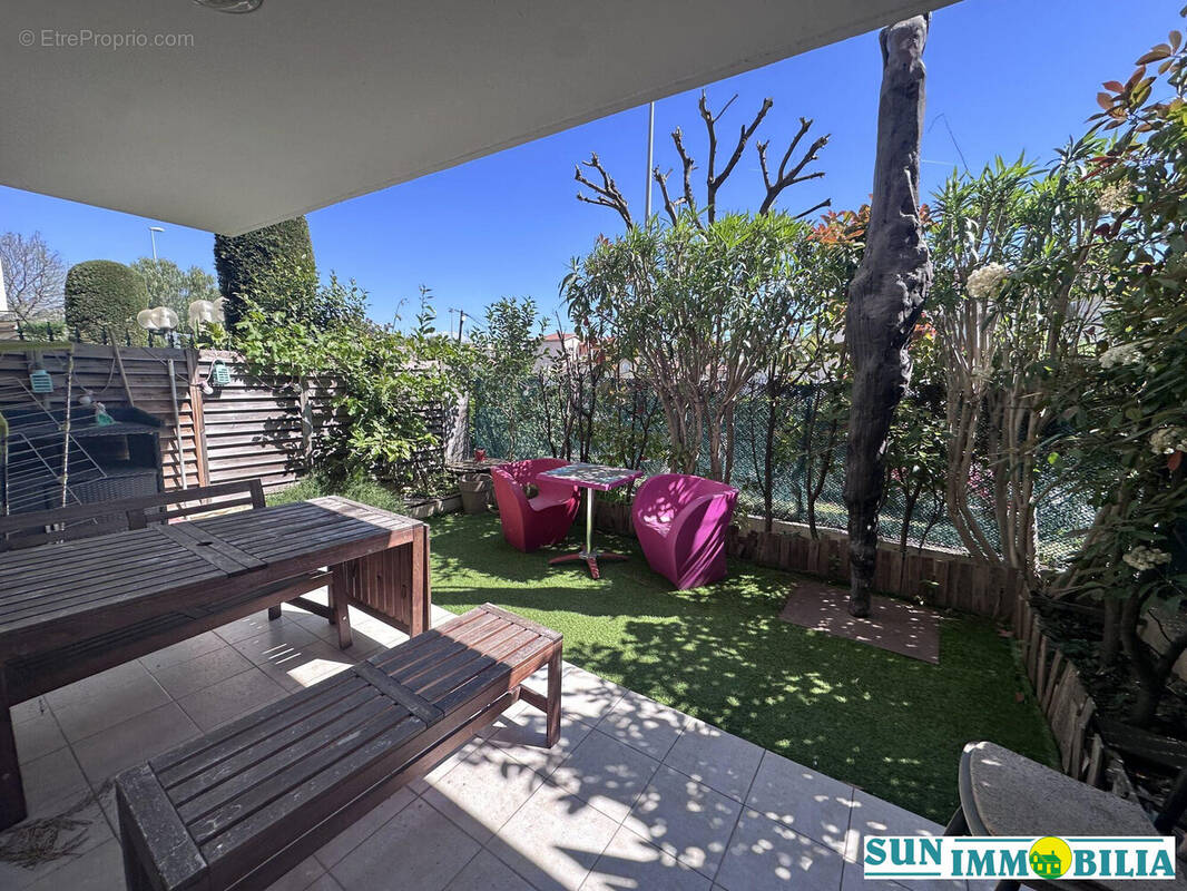 Terrasse et jardin  - Appartement à CAGNES-SUR-MER
