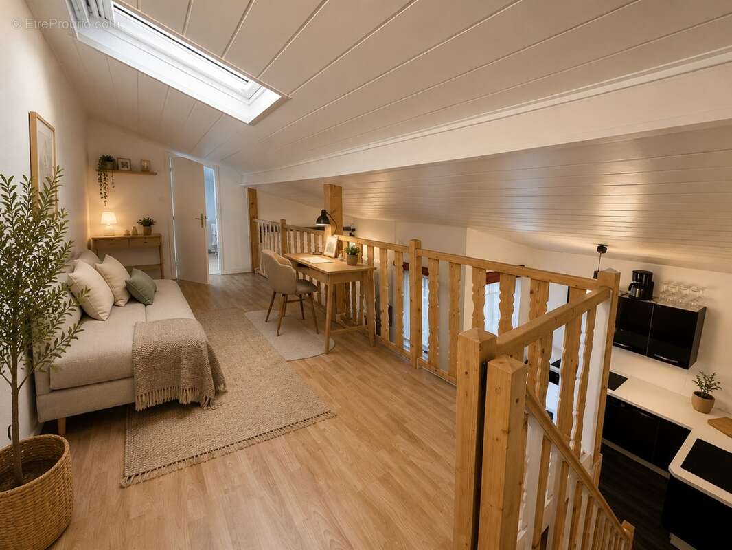 Appartement type maisonnette 54m2- terrasse - 1 chambre - mezzanine - buanderie - cave - photo 13