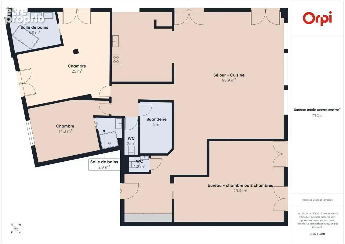 181 m² d'exception et 130 m² de terrasse à l'Orangerie - photo 21
