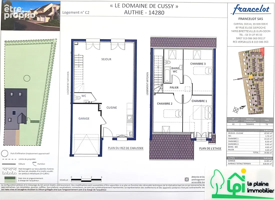 A réserver maison de 5 pièces avec garage sur un terrain de 418m² - photo 2