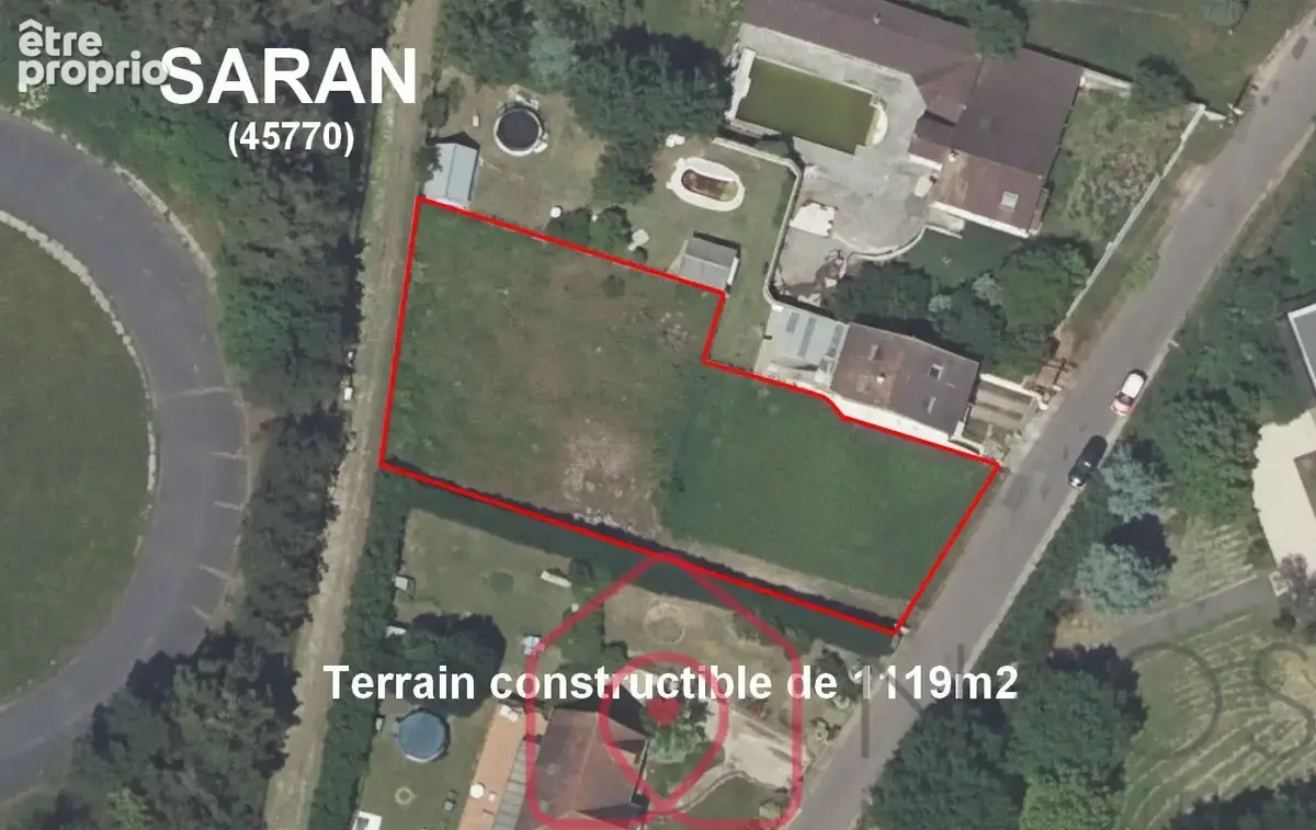 SARAN terrain constructible de 1119m2 clos - photo 4