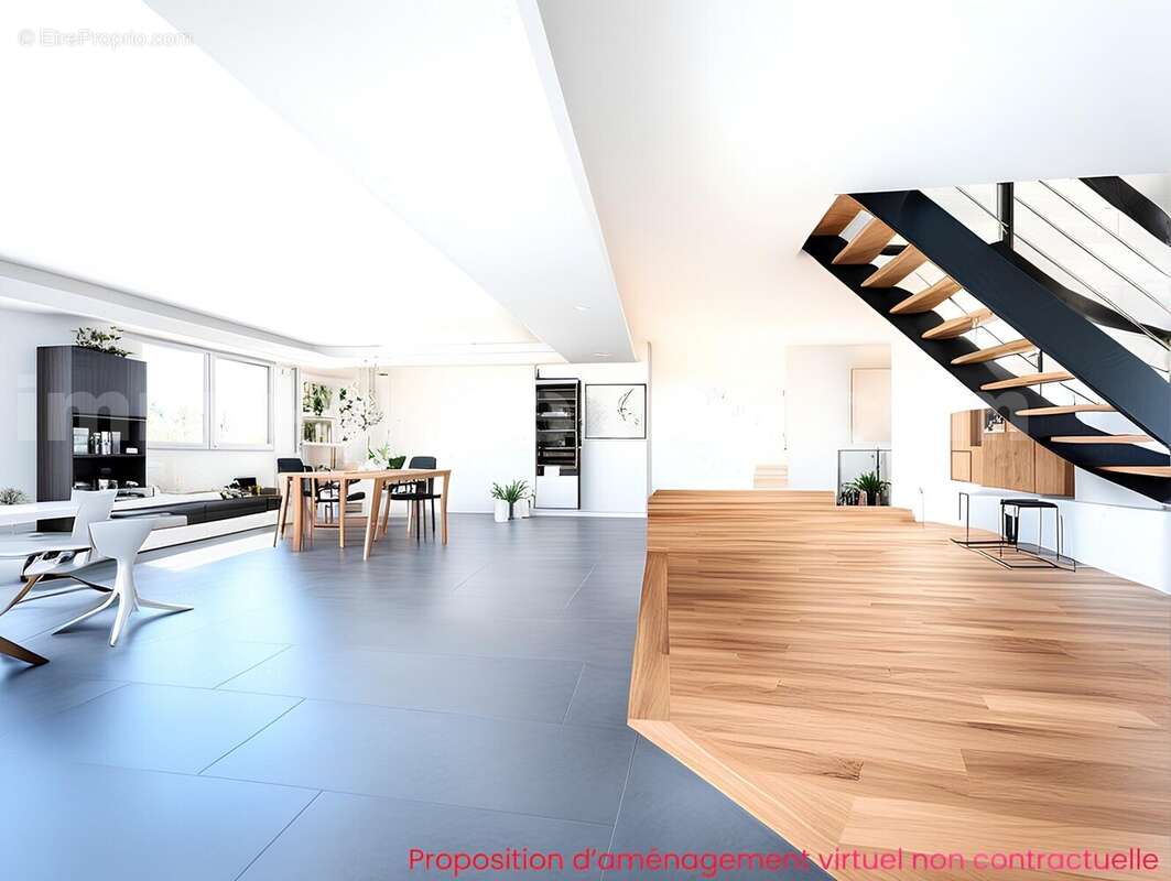 Maison_Cruseilles_grand_espace_proche_ecole_genève_frontière_suisse_ceva_bus_commerces_lumineux_calme_piscine_terrasse_extérieur_séjour_salon_cuisine_chambre_1_2_3_4_salle_de_bains_jardin_terrain_ - Maison à CRUSEILLES