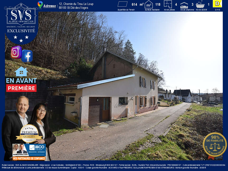 Maison à SAINT-DIE-DES-VOSGES