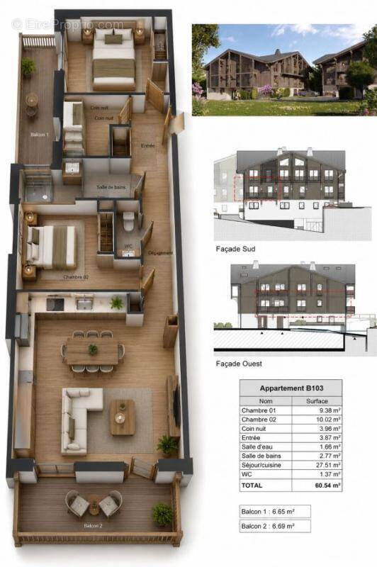 Appartement à MORILLON