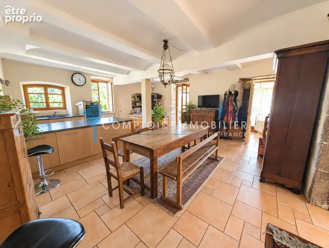 Dépt. 07 - A VENDRE à LAVILLEDIEU - Grand Mas de 530 m2 avec 7 appartements loués - Parcelle de 1600 m2. Inves - photo 4