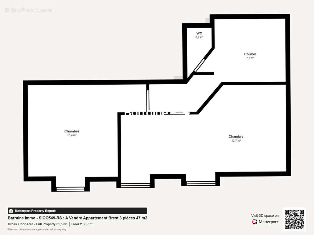 Exclusivité Brest - Secteur Saint Martin - Place Guérin - Appartement T3 Duplex situé en arrière cour - photo 4