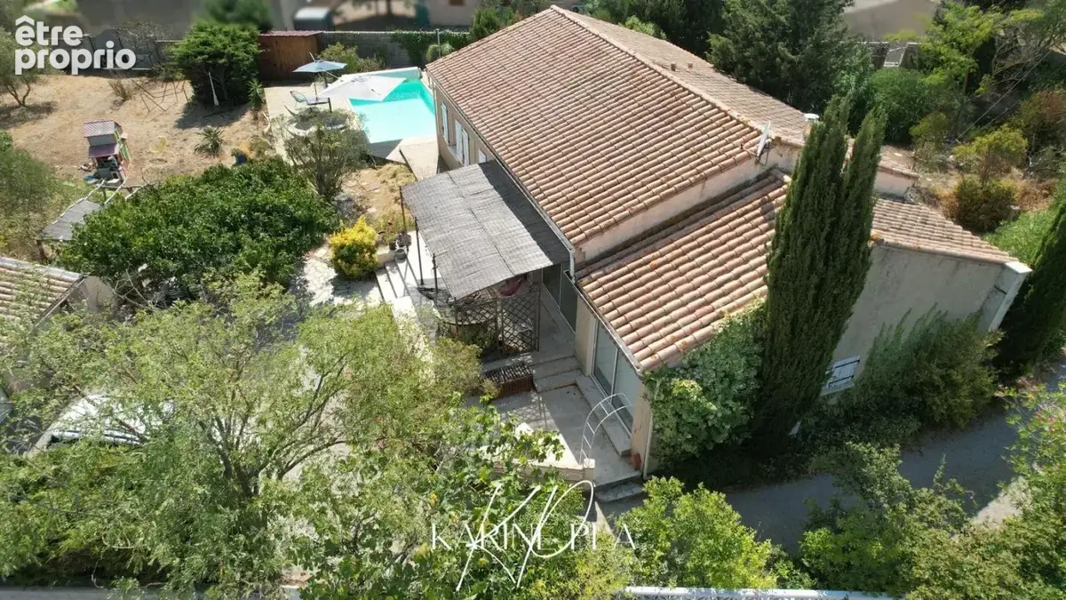 Villa de plain-pied 4 faces avec piscine  -  Terrain constructible et divisible de 2 442 m² -  Sallèles-d'Aude ? Proche Narbonne - photo 2