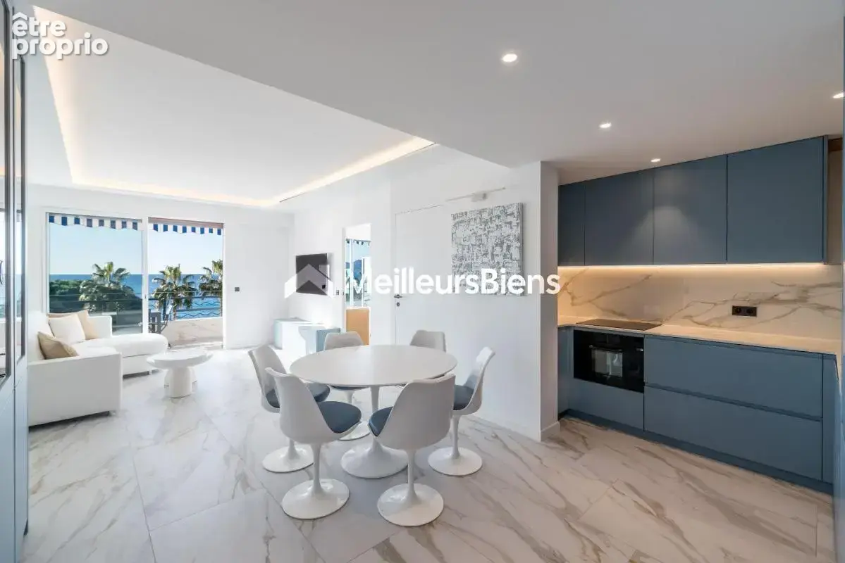 Cannes-Croisette, superbe appartement 4ème étage : 2 chambres, terrasse, vue mer - photo 6
