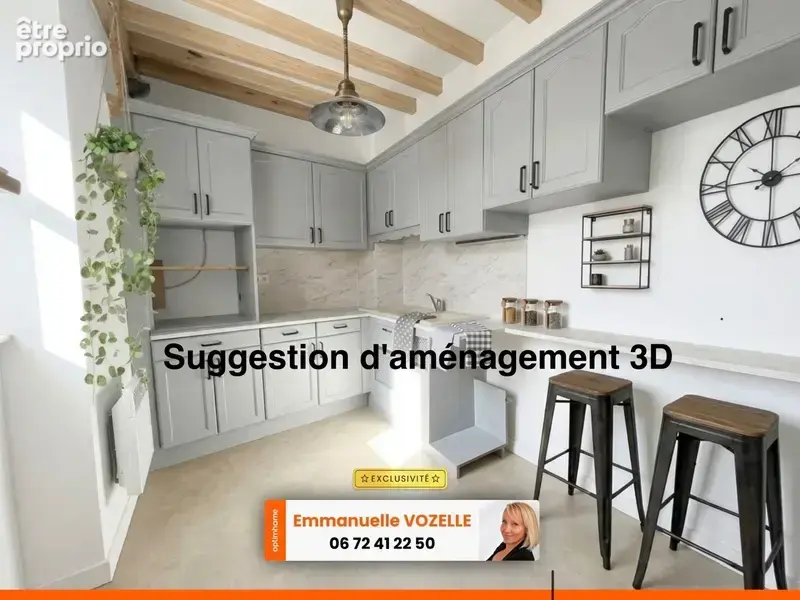 Maison de bourg de 65m² plain-pied à Veyre-Monton - photo 2