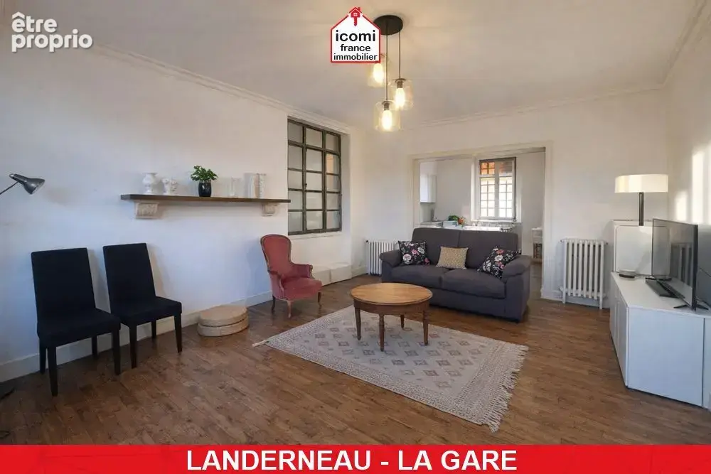 Finistere - landerneau (29800) - a vendre - maison 140m² - 6 chambres - grande piece de vie - 1000m² de terrain - centre ville - - photo 4