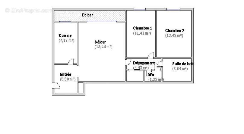 Appartement à PARIS-13E