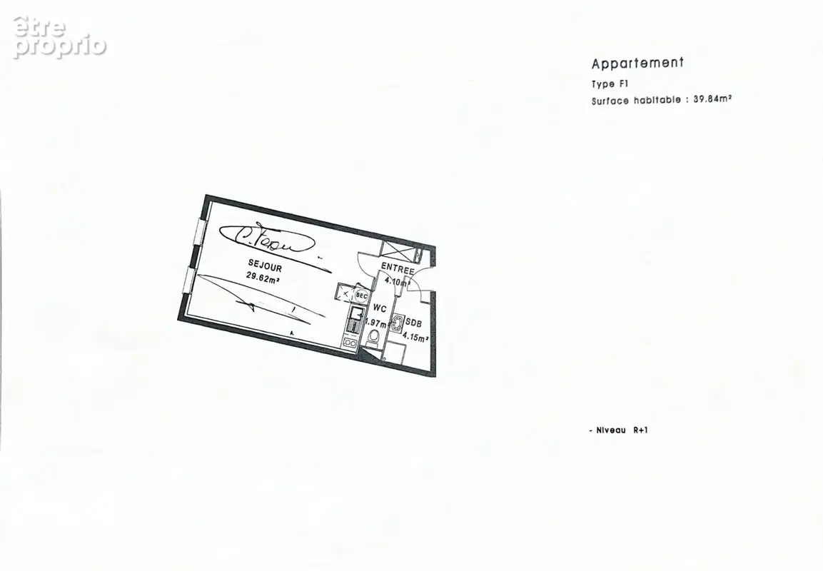 Appartement 1 pièce 40 m² à vendre à Anzin (59410) - photo 2