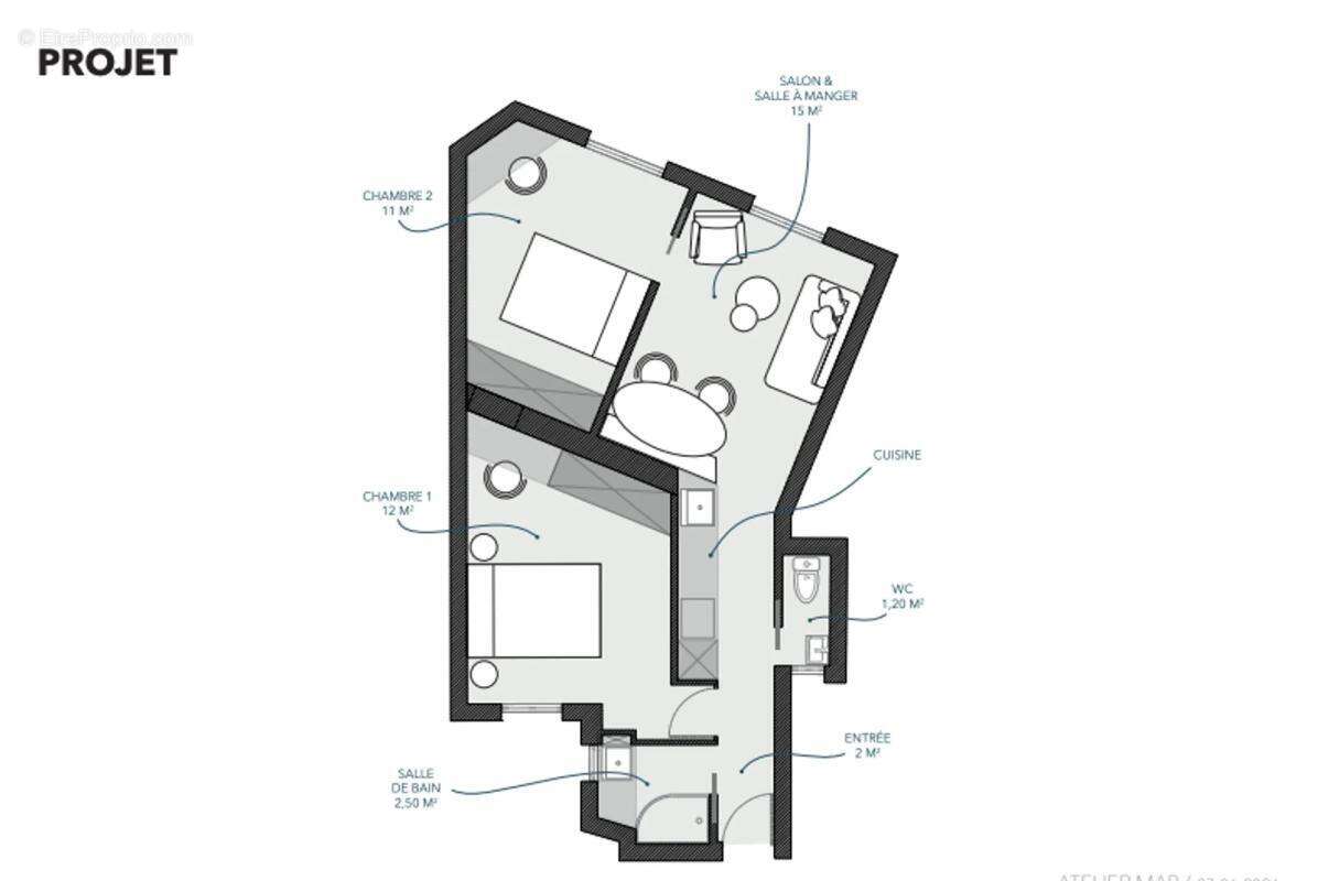 Charmant 3P de 47m² au cœur de Paris - photo 15